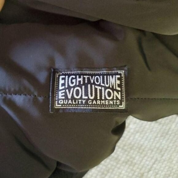 Eight Volume Evolution Unisex Quilted Puffer Pullover Sz. L Jacket - Picture 6 of 8